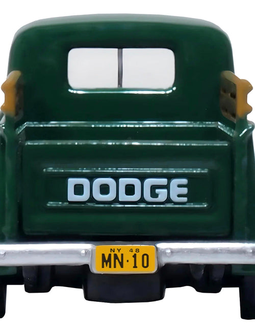 Load image into Gallery viewer, 1948 Dodge B-1B Pickup Truck Green "Railway Express Agency" 1/87 (HO) Scale Diecast Model Car by Oxford Diecast
