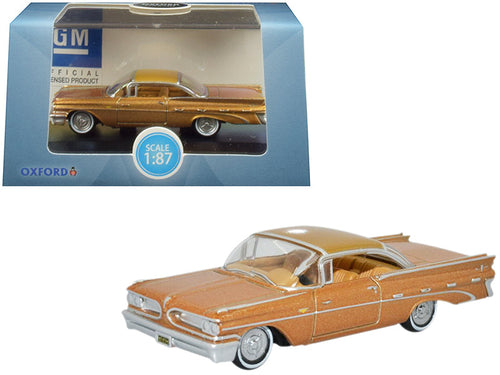 Load image into Gallery viewer, 1959 Pontiac Bonneville Coupe Canyon Copper Metallic 1/87 (HO) Scale Diecast Model Car by Oxford Diecast
