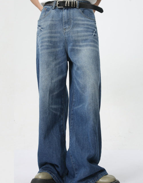 Load image into Gallery viewer, Wide Leg Men's Jeans with Pockets
