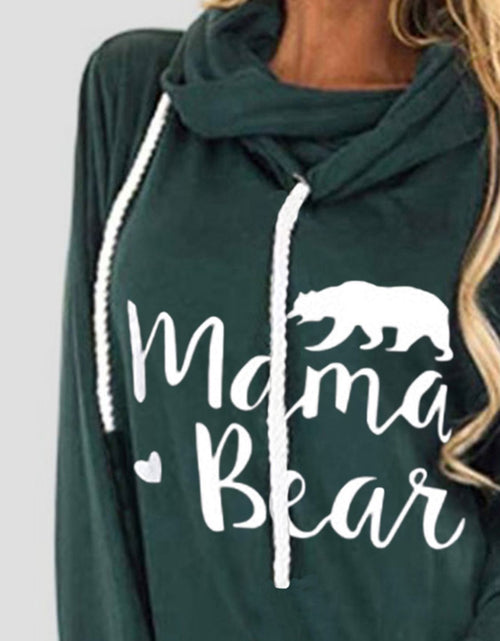Load image into Gallery viewer, Drawstring Letter Graphic Long Sleeve Hoodie
