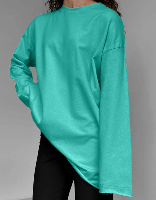 Load image into Gallery viewer, Round Neck Long Sleeve T-Shirt
