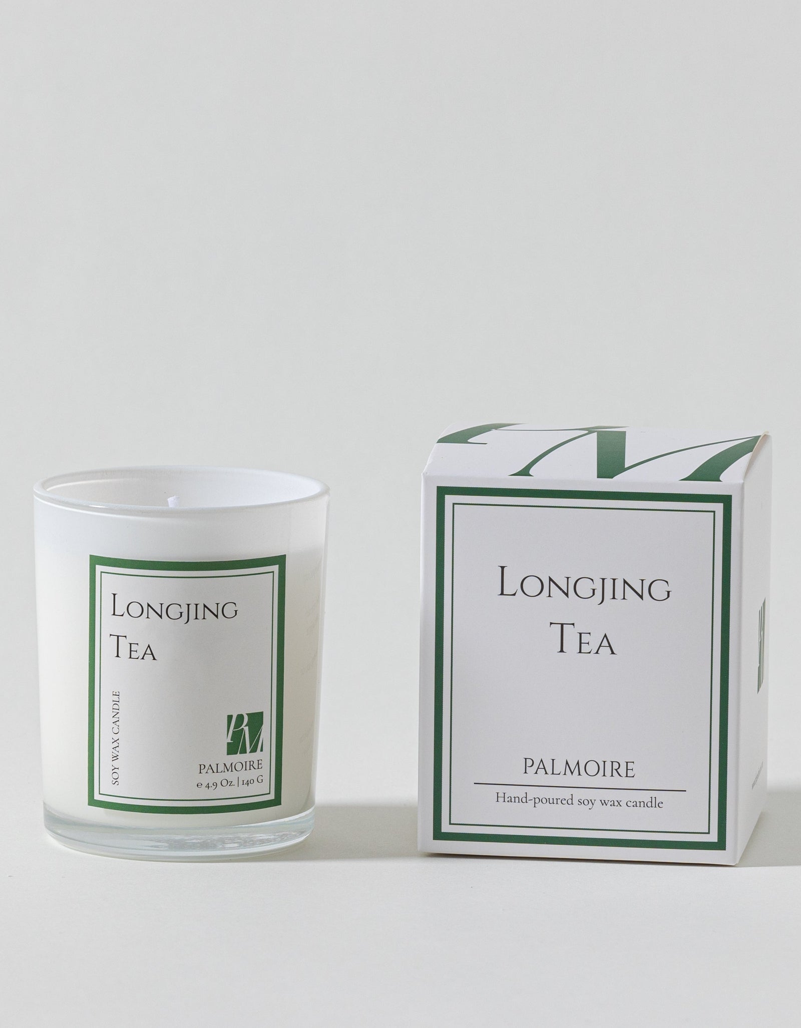 Longjing Tea Soy Wax Candle by PALMOIRE