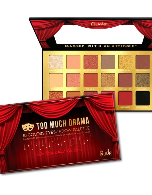 Load image into Gallery viewer, RUDE Too Much Drama - 18 Eyeshadow Palette
