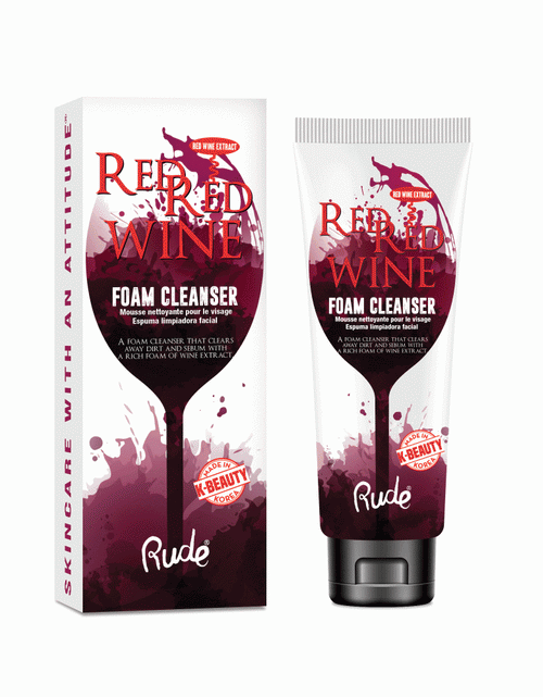 Load image into Gallery viewer, RUDE Red Red Wine Foam Cleanser
