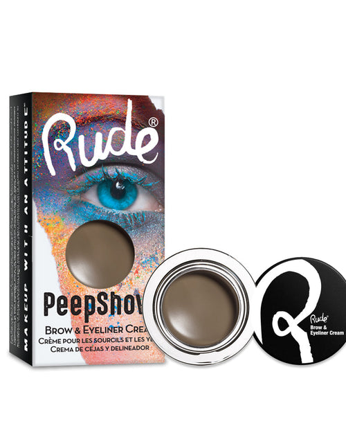 Load image into Gallery viewer, RUDE Peep Show Brow &amp; Eyeliner Cream - Strip Tease
