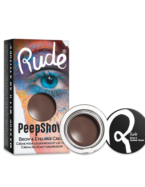 Load image into Gallery viewer, RUDE Peep Show Brow &amp; Eyeliner Cream - One On One

