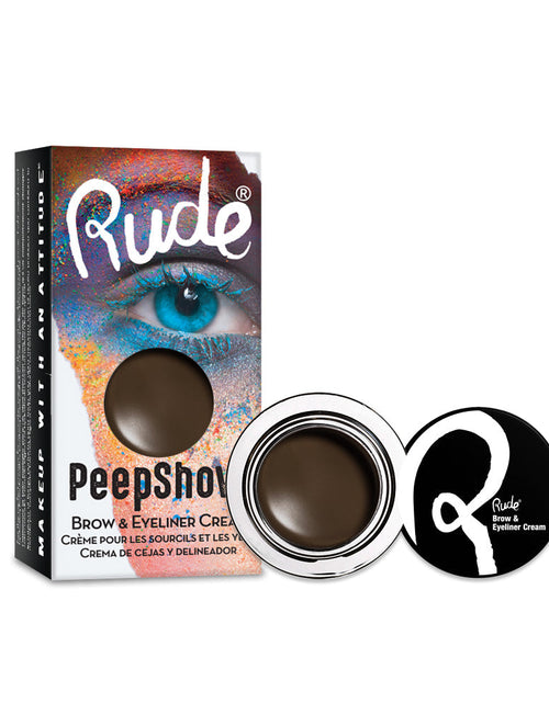 Load image into Gallery viewer, RUDE Peep Show Brow &amp; Eyeliner Cream - First Time

