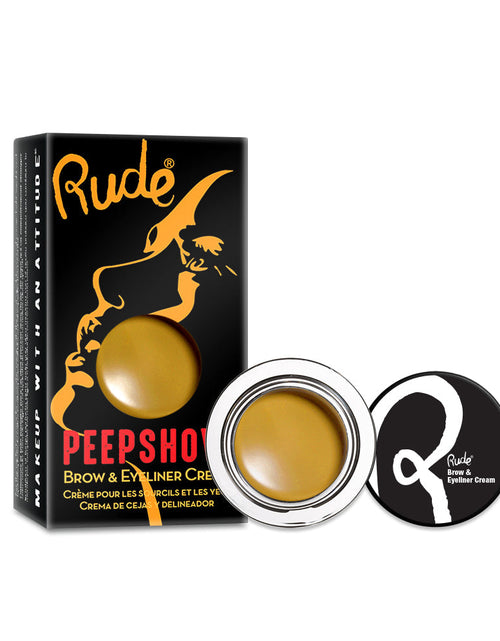 Load image into Gallery viewer, RUDE Peep Show Brow &amp; Eyeliner Cream Brights - Hush
