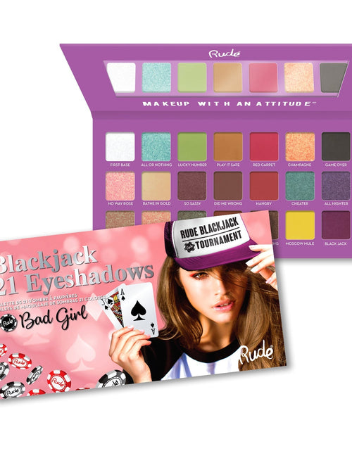 Load image into Gallery viewer, RUDE Blackjack 21 Eyeshadows - Bad Girl
