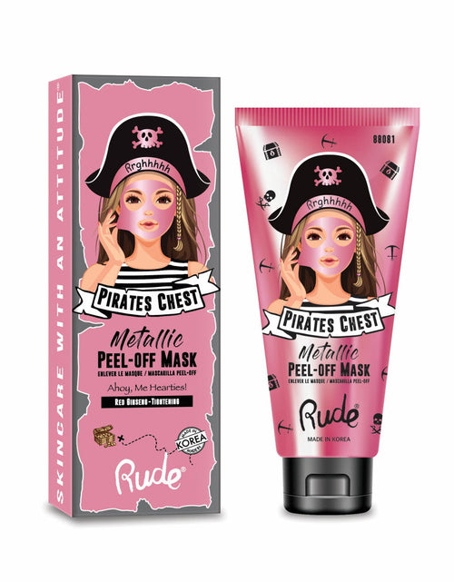 Load image into Gallery viewer, RUDE Pirate's Chest Metallic Peel-off Mask - Ahoy, Me Hearties!
