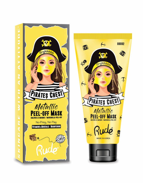 Load image into Gallery viewer, RUDE Pirate's Chest Metallic Peel-off Mask - No Prey, No Pay
