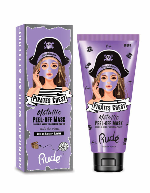 Load image into Gallery viewer, RUDE Pirate's Chest Metallic Peel-off Mask - Walk the Plank
