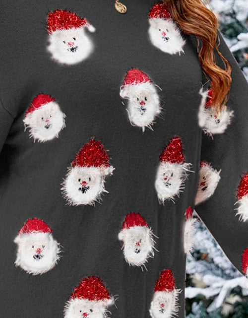 Load image into Gallery viewer, Round Neck Dropped Shoulder Sweater Dress
