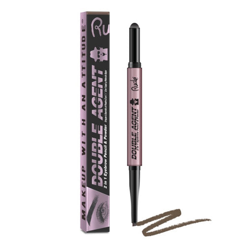Load image into Gallery viewer, RUDE Double Agent 2 in 1 Eyebrow Pencil &amp; Powder - Taupe
