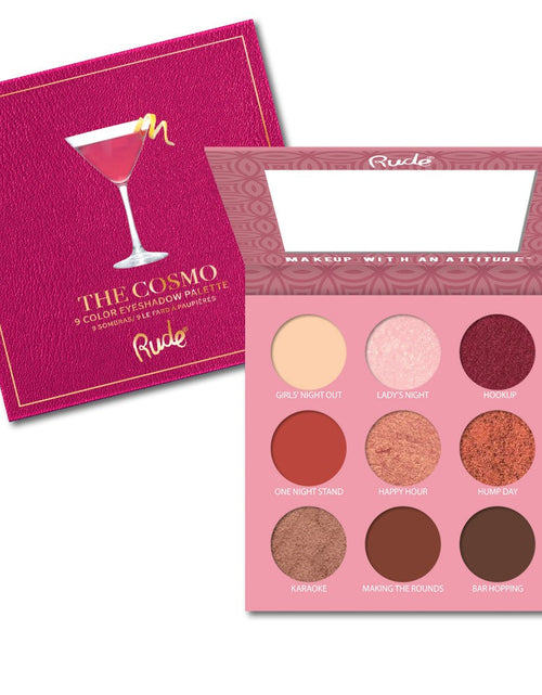 Load image into Gallery viewer, RUDE Cocktail Party 9 Color Eyeshadow Palette - The Cosmo

