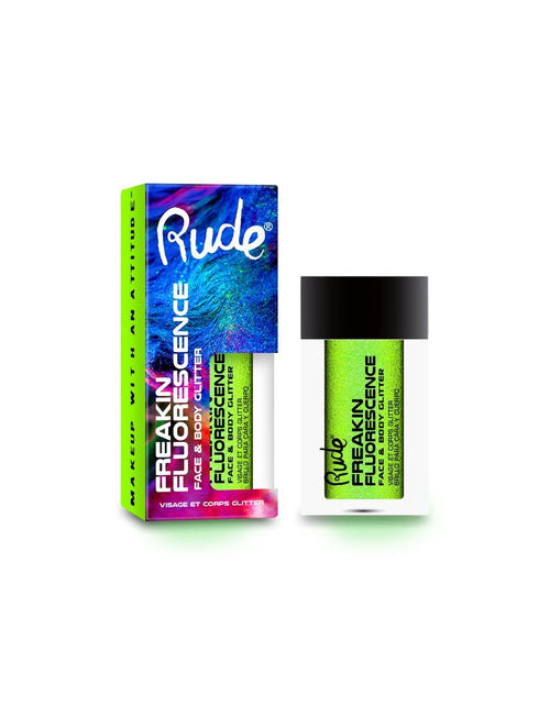 Load image into Gallery viewer, RUDE Freakin Fluorescence Face &amp; Body Glitter by Avera Group
