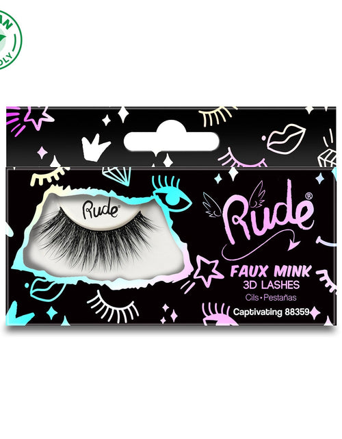 Load image into Gallery viewer, RUDE Essential Faux Mink 3D Lashes - Captivating
