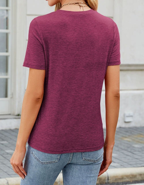 Load image into Gallery viewer, Round Neck Short Sleeve T-Shirt
