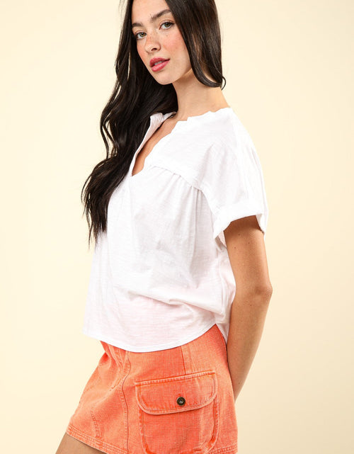 Load image into Gallery viewer, VERY J Nochted Short Sleeve Washed T-Shirt
