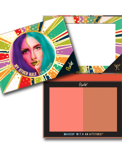 Load image into Gallery viewer, RUDE My Other Half Duo Shade Face Palette - Yin &amp; Yang
