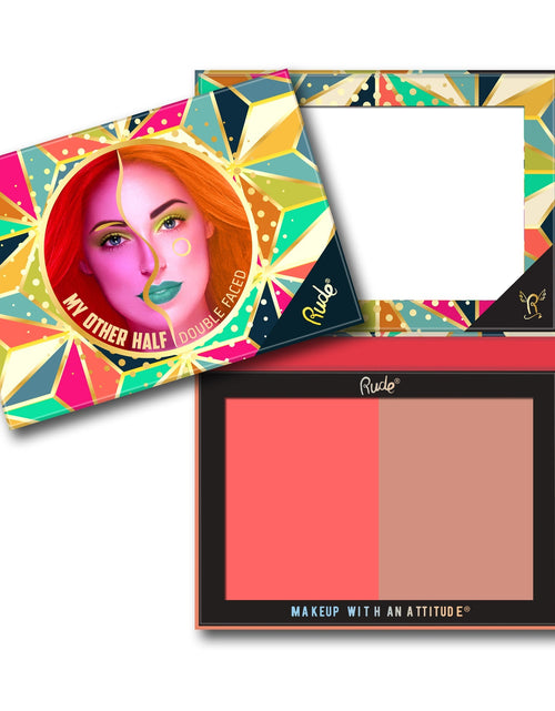 Load image into Gallery viewer, RUDE My Other Half Duo Shade Face Palette - Double Faced
