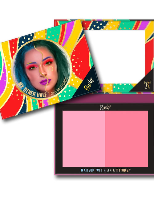 Load image into Gallery viewer, RUDE My Other Half Duo Shade Face Palette - Oxymoronic
