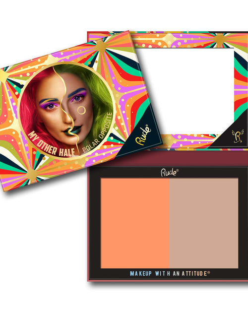 Load image into Gallery viewer, RUDE My Other Half Duo Shade Face Palette - Polar Opposite
