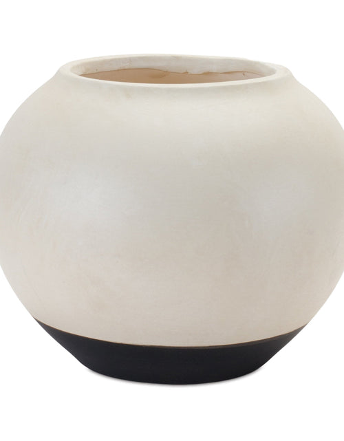 Load image into Gallery viewer, Two Tone Ceramic Vase 8.75"D
