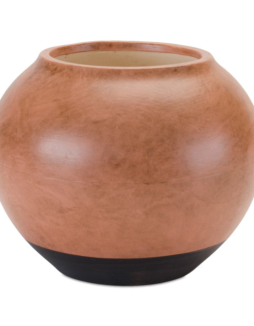 Load image into Gallery viewer, Two Tone Ceramic Vase 8.75"D
