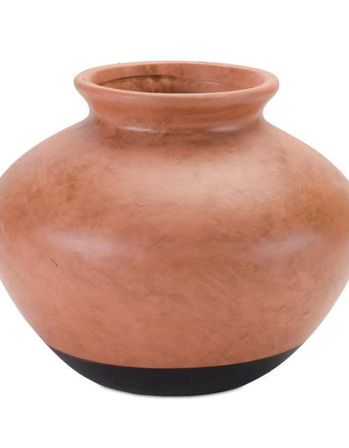 Load image into Gallery viewer, Two Tone Ceramic Vase 9"D
