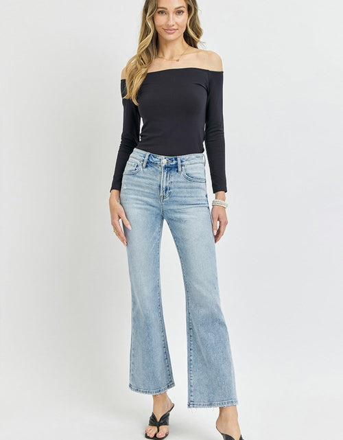 Load image into Gallery viewer, RISEN Full Size High Rise Ankle Flare Jeans
