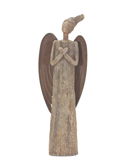 Load image into Gallery viewer, Rustic Tree Angel Statue 15"H
