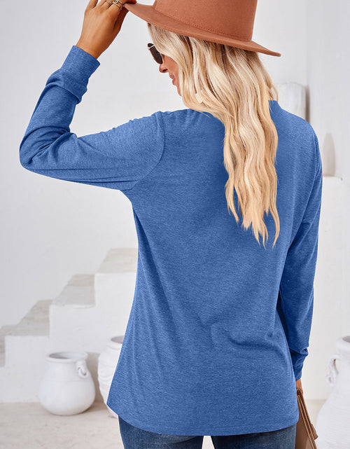 Load image into Gallery viewer, Notched Long Sleeve T-Shirt
