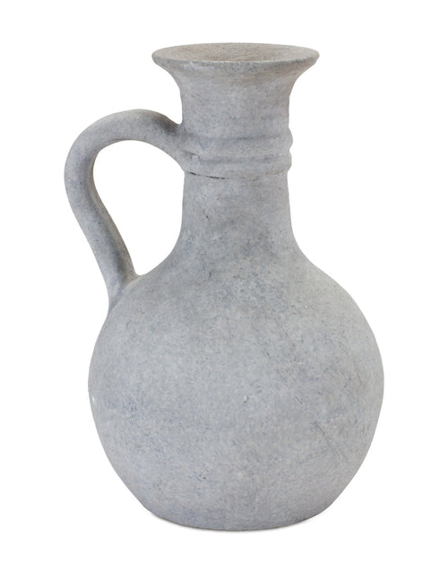 Load image into Gallery viewer, Grey Pitcher Vase 9"H
