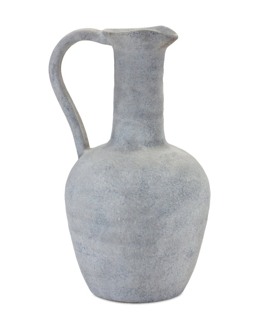 Load image into Gallery viewer, Grey Pitcher Vase 12"H
