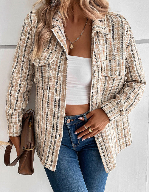 Load image into Gallery viewer, Perfee Pocketed Button Up Collared Neck Jacket
