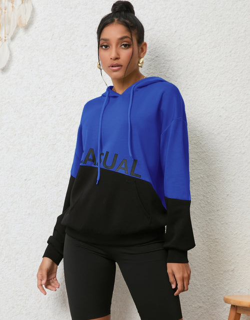 Load image into Gallery viewer, CASUAL Graphic Two-Tone Hoodie
