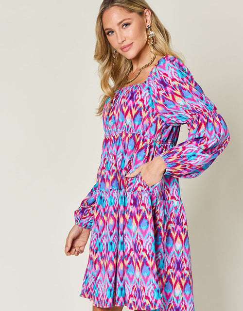 Load image into Gallery viewer, Double Take Full Size Printed Long Sleeve Dress

