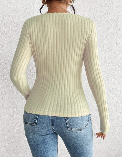 Load image into Gallery viewer, Honey Ribbed Long Sleeve T-Shirt
