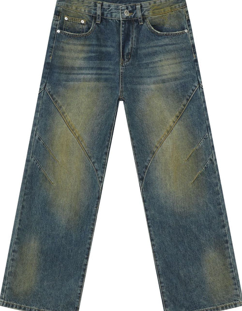Load image into Gallery viewer, Men's Washed Jeans with Pockets

