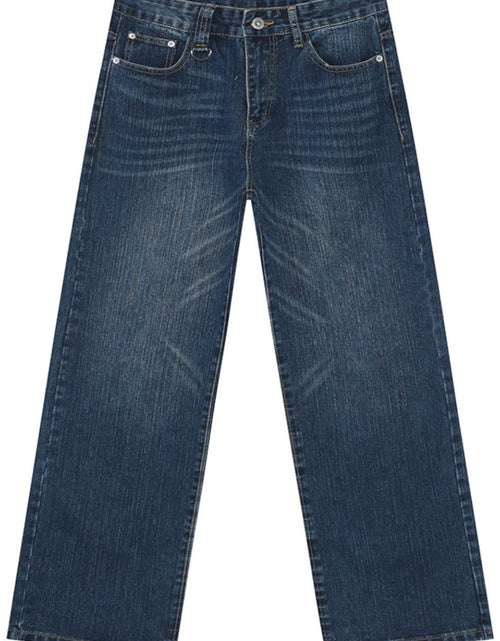 Load image into Gallery viewer, Wide Straight Jeans with Pockets
