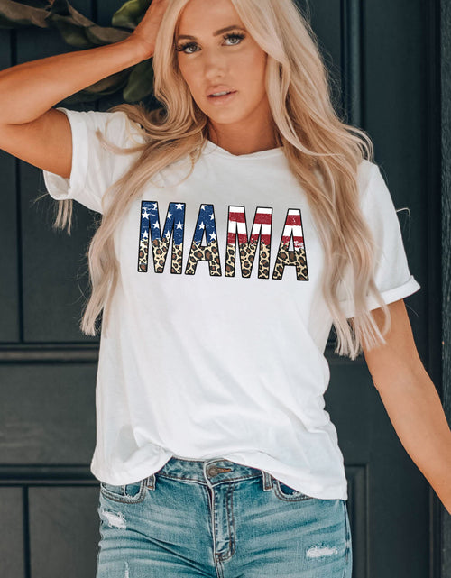 Load image into Gallery viewer, MAMA Round Neck Short Sleeve T-Shirt
