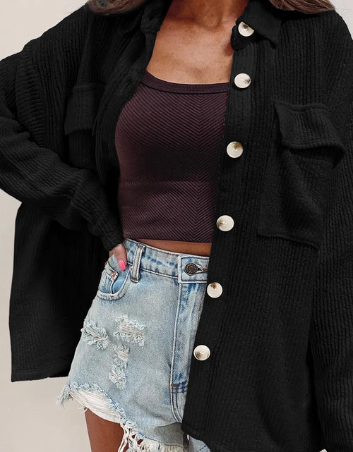 Load image into Gallery viewer, Button Up Long Sleeve Shacket
