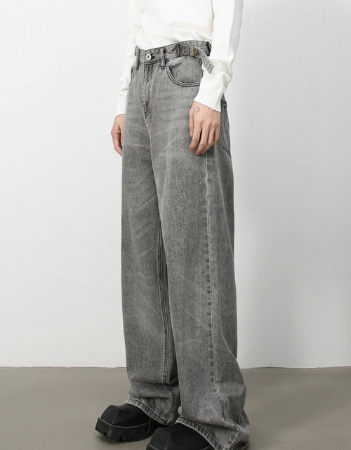Load image into Gallery viewer, Men's Wide Leg Jeans with Pockets
