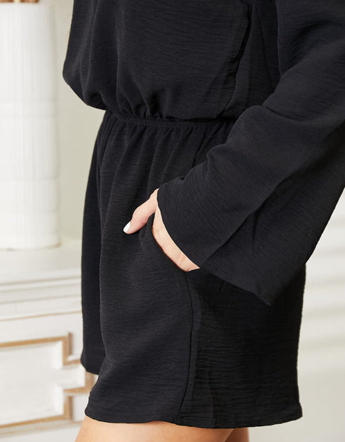 Load image into Gallery viewer, Culture Code Full Size Open Back Romper with Pockets
