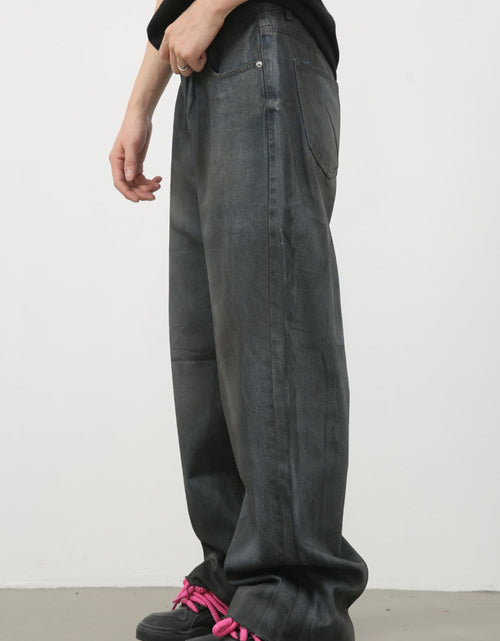 Load image into Gallery viewer, Men's Frayed Hem Jeans with Pockets
