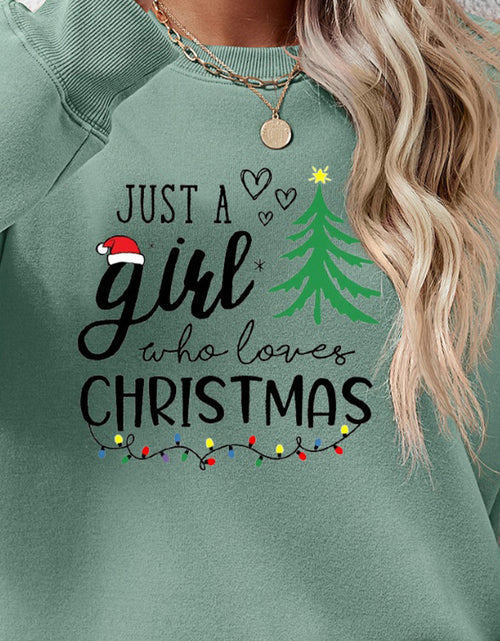 Load image into Gallery viewer, Letter Graphic Round Neck Sweatshirt
