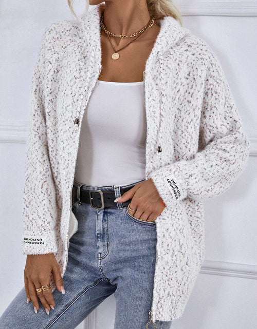 Load image into Gallery viewer, Zip-Up Hooded Sweater
