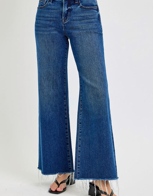 Load image into Gallery viewer, RISEN Tummy Control High Rise Wide Leg Jeans
