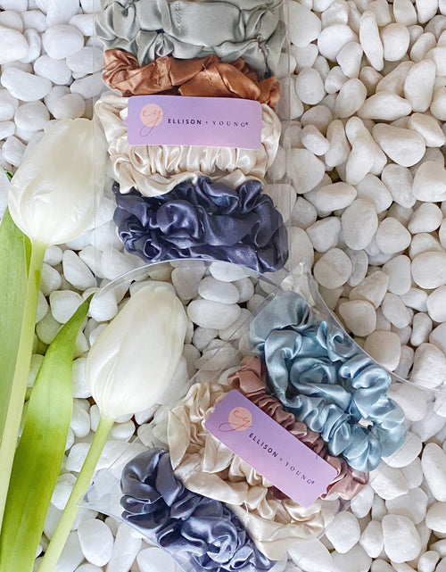 Load image into Gallery viewer, Satin Self Care Scrunch Set Of 8 by Ellisonyoung.com
